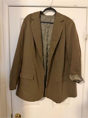 Olive Green Women's Blazer Jacket